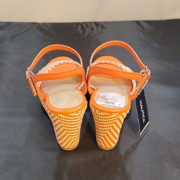 BRAND NEW NAUTICA OPEN TOE HIGH HEEL WEDGE SANDAL S2 - Picture 8 of 14